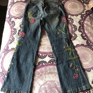 Fun embroidered jeans